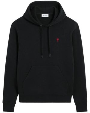 Ami Paris Hoodies - Negro