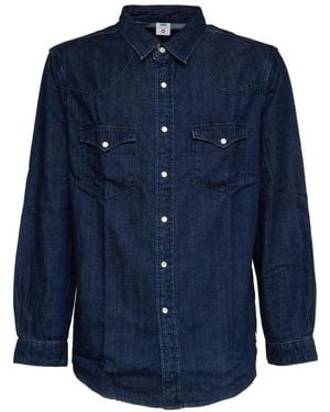 Edwin Denim Shirts - Blue