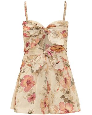 Zimmermann Jumpsuits & Playsuits ,Veelkleurig ,Playsuits - Bruin