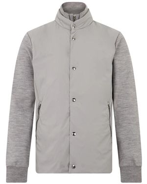 Herno Leichte Jacke Mit Kontrastärmeln - Grau