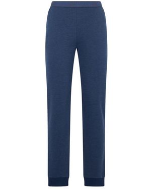 Moschino Broeken ,Blauw ,Katoen Sportbroek Met Elastische Tailleband