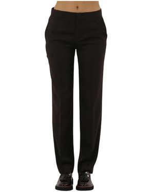 Twinset Straight Trousers - Negro