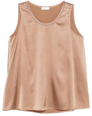 Panicale Sleeveless Tops - Marrón
