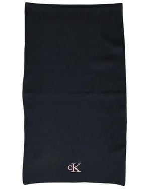 Calvin Klein Pink Recycled Polyester Scarf - Blue