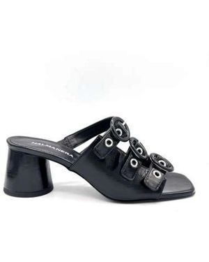 Halmanera Heeled Mules - Azul