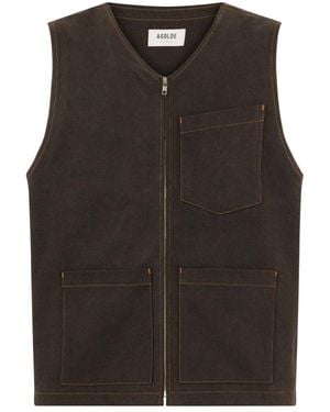 Agolde Vests - Brown