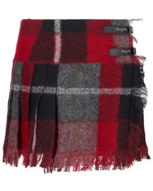 Dior Short Skirts - Rosso