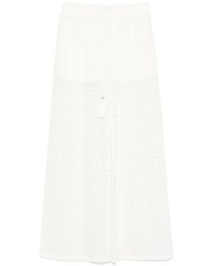 Twinset Wide Trousers - Blanco