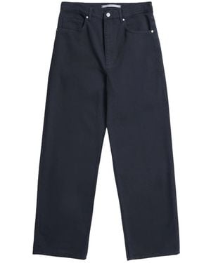 Norse Projects Mogens Relaxed 5 Pocket Heavy Twill - Blauw