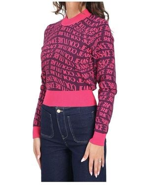Versace Jeans Couture Round-Neck Knitwear - Rose