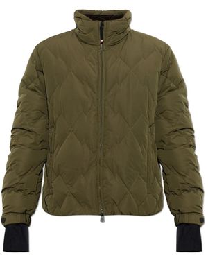 Moncler Jassen ,Groen ,Leer Bramans Jas