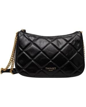 Twinset Tassen ,Zwart ,Katoen Liliane Tas