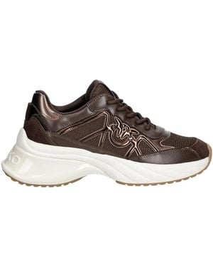 Pinko Schoenen ,Bruin ,Leer Ariel 33 Sneaker