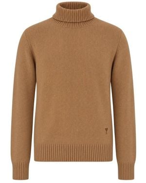 Ami Paris Cashmere Knitwear - Marrón