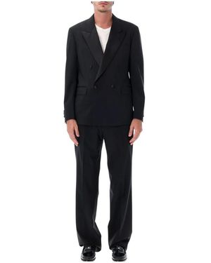 Lardini Broeken ,Zwart ,Wol Smoking Suit Pant 23