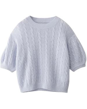 Lisa Yang Round-Neck Knitwear - Bleu