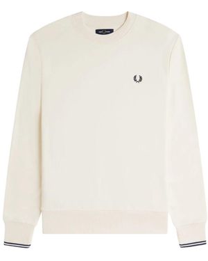 Fred Perry Round-Neck Knitwear - White