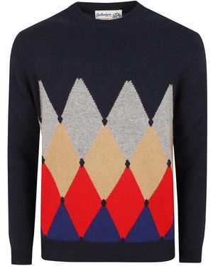 Ballantyne Rundhals-Pullover - Blau