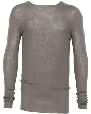 Rick Owens Round-Neck Knitwear - Gris