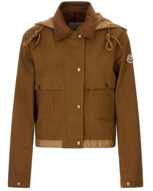 Moncler Light Jackets - Brown