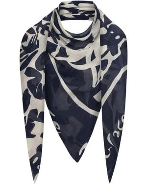 Manila Grace Accessoires ,Blauw ,Silky Scarves