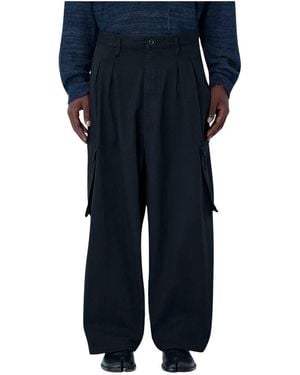 Yohji Yamamoto Wide Trousers - Blue