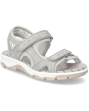 Rieker Flat Sandals - Metallic