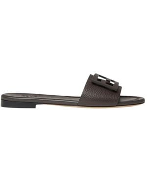 Fendi Slide Sandale - Schwarz