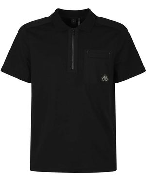 Moose Knuckles Tops ,Zwart ,Katoen Dalon Polo
