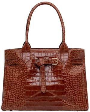 Ballantyne Tassen ,Bruin ,Leer Kate Buckled Tote