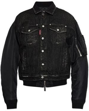 DSquared² Bomber Jacke - Schwarz