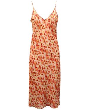 Max Mara Alvaro Wo Seidenkleid - Orange