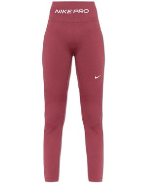 Nike Fitness ,Roze ,Polyester Pro Seamless 7/8 Leggings - Rood