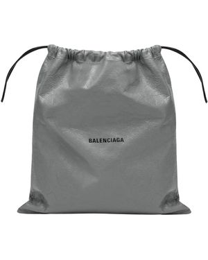 Balenciaga Tassen ,Grijs ,Leer Shopper Dust Bag Pouch