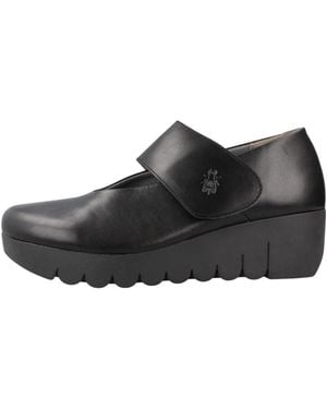 Fly London Wedges - Negro
