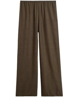 TOTEME Wide Trousers - Brown