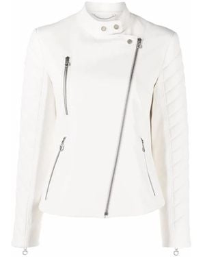 Ferragamo Leather Jackets - Blanc