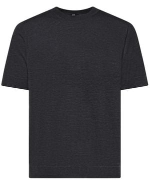 Alpha Studio T-Shirt Mit Rundhalsausschnitt - Schwarz