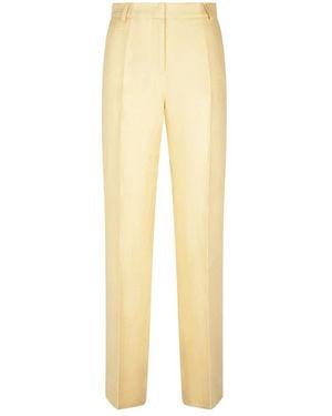 Max Mara Straight Trousers - Yellow