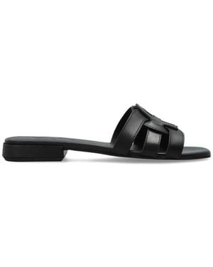Furla 'Summer' Slides - Black