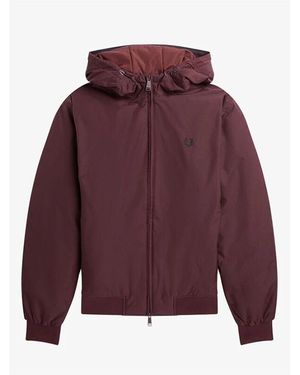Fred Perry Nylon Twill Sportjacke - Lila