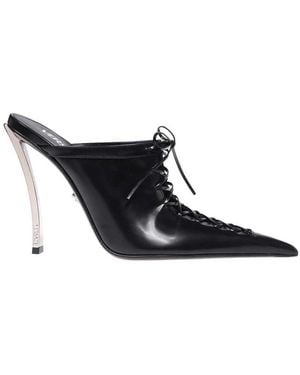 Versace Heeled Mules - Zwart