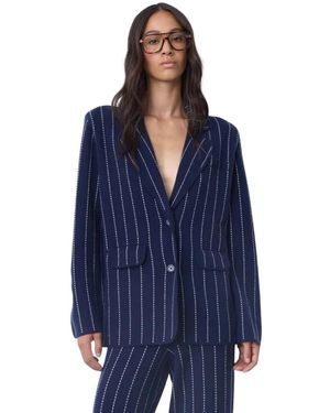 Not Shy Jassen ,Blauw ,Wol Owen Jacket