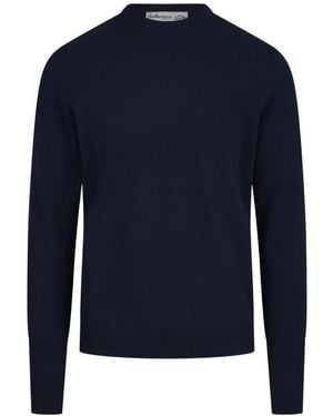 Ballantyne Kaschmir-Pullover Mit Rundhalsausschnitt - Blau