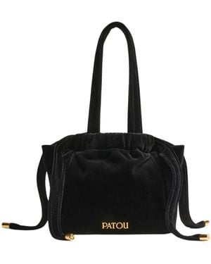 Patou Schicke Abend Schultertasche - Schwarz