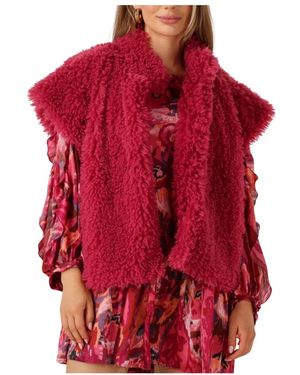 Studio Amaya Jassen ,Roze ,Polyester Suvi Gilet - Rood