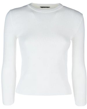 Balenciaga Round-Neck Knitwear - White