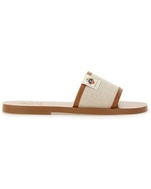 Bally Sollie Slide Sandal - Naturel
