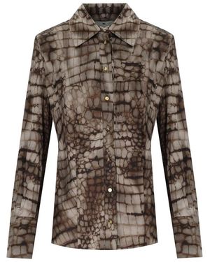 Elisabetta Franchi Shirts - Brown