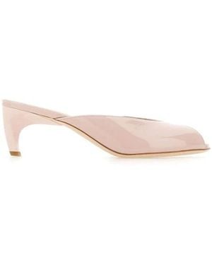 Sergio Levantesi Heeled Mules - Rosa